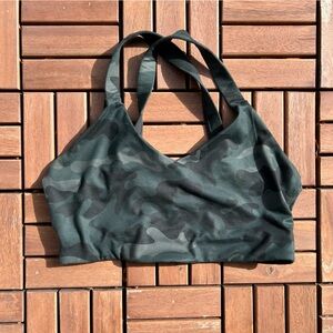 GapFit Teal Camo Sports Bra